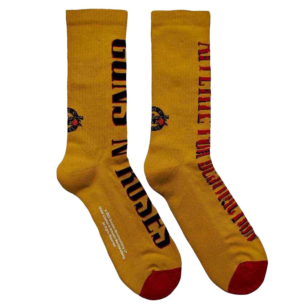Guns N Roses Unisex Adult Appetite For Destruction Terrycloth Ankle Socks
