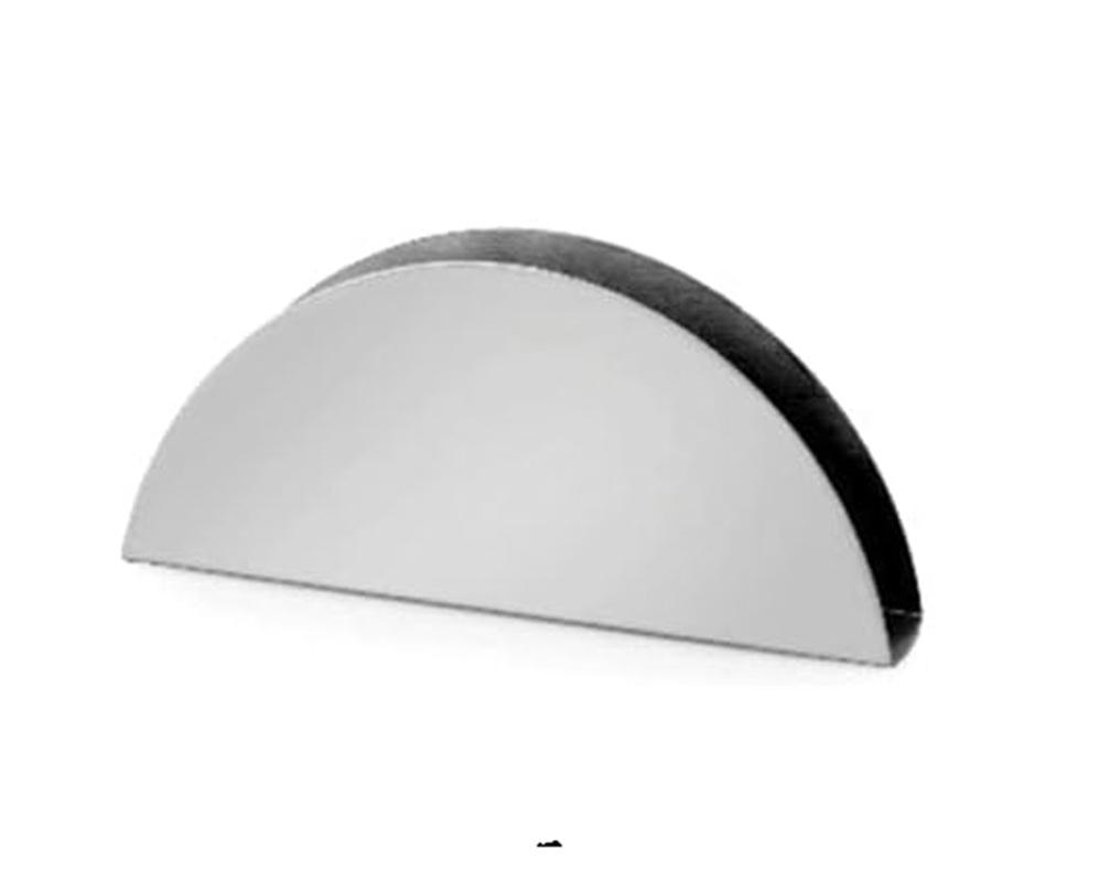 TreegoArt Stainless Steel Half Moon Shape Tissue Paper Holder Useful for Office Kitchen Dining Table Travel - Pack of 1 серебряный