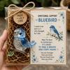 Skurriler Heimdekorations-Tier aus Glas als emotionaler Beistand Geschenk, Süße recycelte Taschenkuschler Schildkröte/Vogel/Frosch Kleiner Schreibtischbegleiter Andenken mit Aufmunterung
