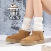Qirui shoes Snow boots fashionable and versatile pure wool warm