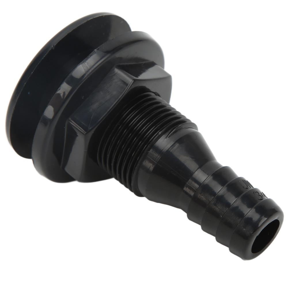 Multi-size Boat Through Hull Connector ABS Plastic Drain Outlet Thru Hull Fitting Marine