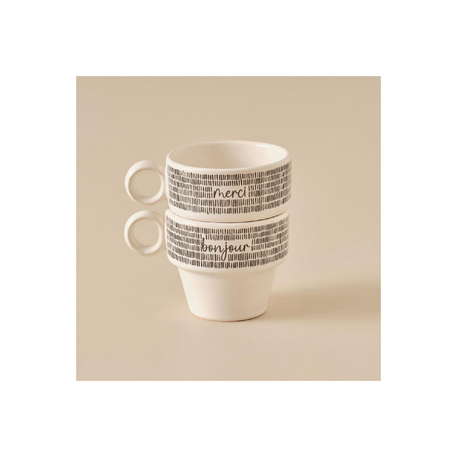 

Керамический набор из 2 кофейных чашек Merci Espresso, черный (105cc) чёрный
