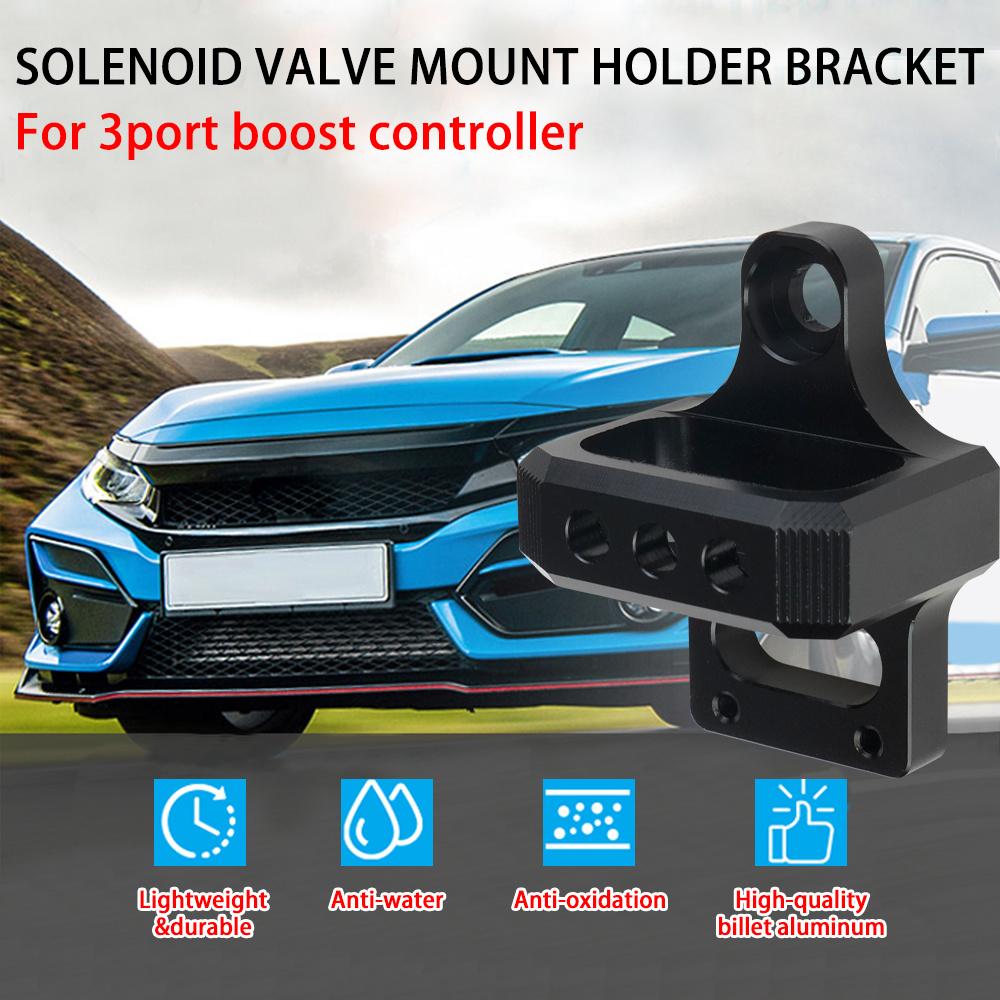 1 Pcs Universal Solenoid Valve Mount Holder Bracket 3 Port for Mac AEM Boost Controller for 94-01 Acura Integra for 92-95 Honda Civic
