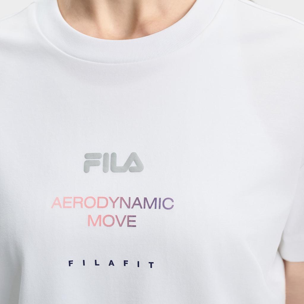 New FILA T Shirts Women's Jade White A11W431111FWT