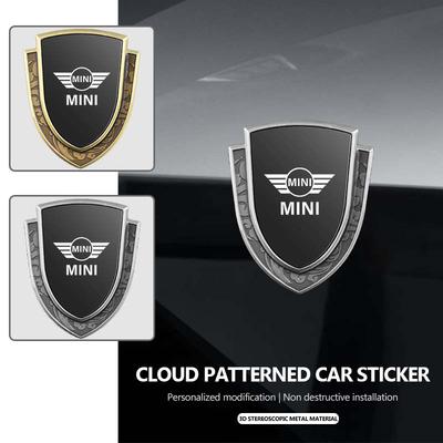 Car Sticker Emblems Side Shield Auto Styling Badge Auto Body Window Decal For MINI Cooper R60 R56 F56 F55 F57 F60 Countryman