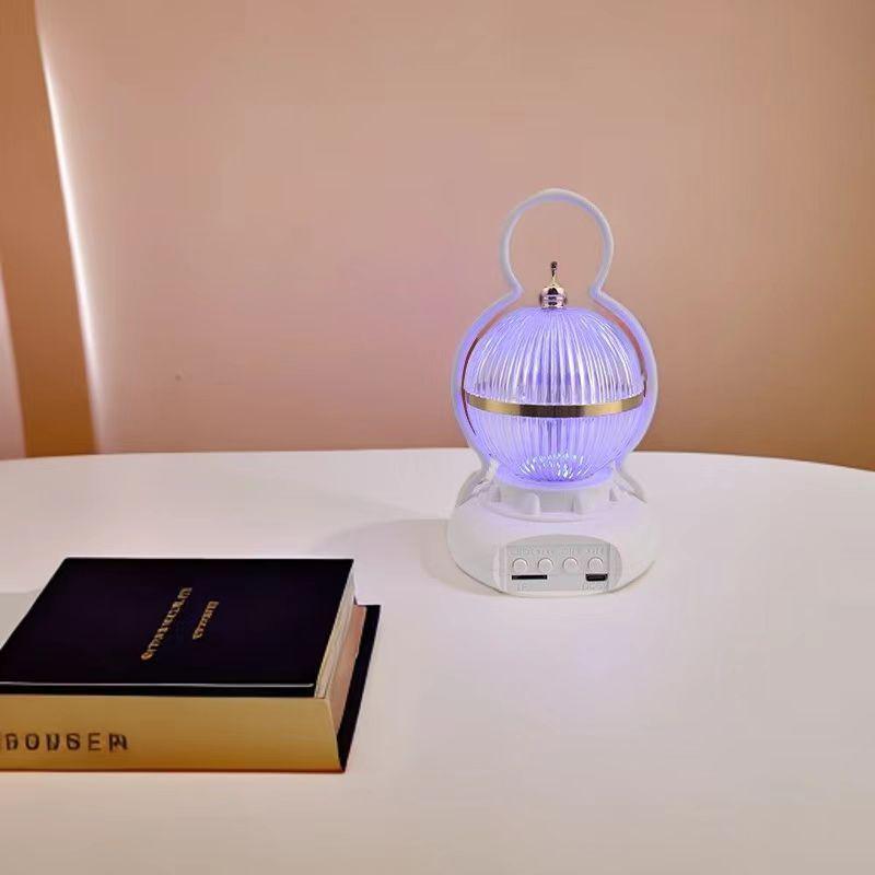 Mini Bluetooth Speaker with Seven-Color Ambient Light for Camping & Home