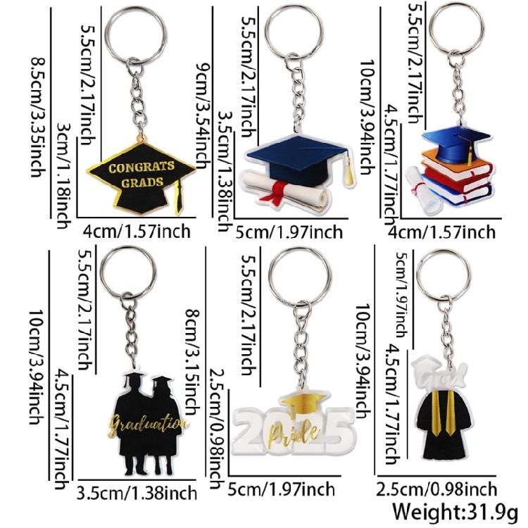 Compact and Portable Graduation Caps Bag Charm High Quality Materials Teacher Appreciation Present for Lasting Use