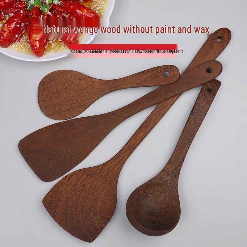 Jiemengzhe Wenge Wood Slanted Spatula