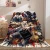 Death Note Top 2D Cartoon Flannel Blanket, Printed Pattern for Room, Soft Bedding Travel Picnic Throw_LIAN