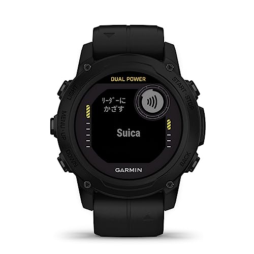 GARMIN Descent G1 Dual Power Dive Computer/Dive Watch, Solar Charging Model, Black [Official Japanese Product] [Snorkeling] [Diving] [Waterproof]