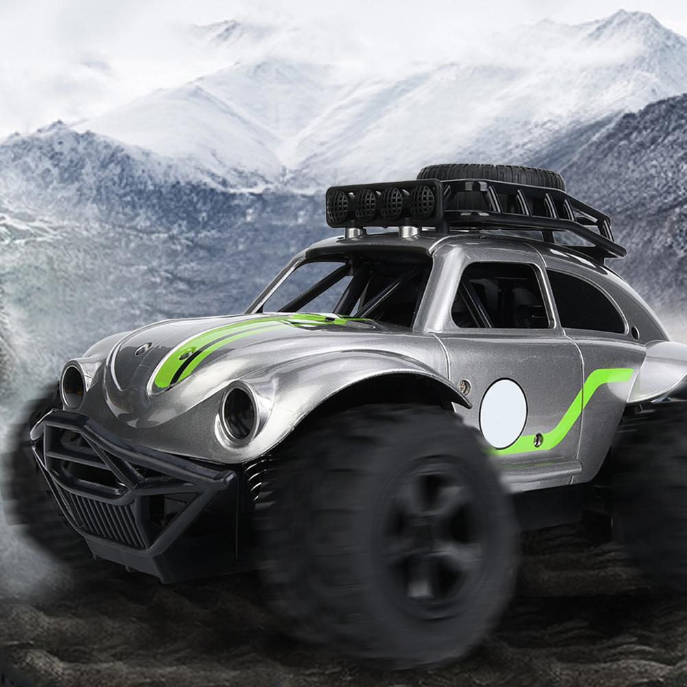 2.4G Portable DIY Alloy Vehicle Remote Control RC Car Model Gift KidsToySilver