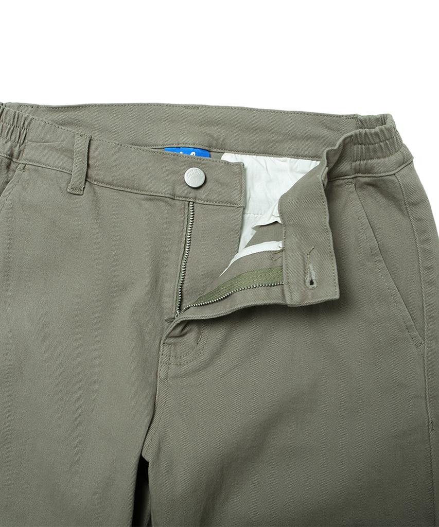 UCLA Men'S Colored Denim Side Banding Wide Pants [Khaki](Uz9Dp01_65)