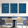Saturn V Apollo Rakete NASA Weltraumforschung Patent Diagramm Blaupause Büro Poster Wand Kunst Leinwand Druck für Home Office Deco