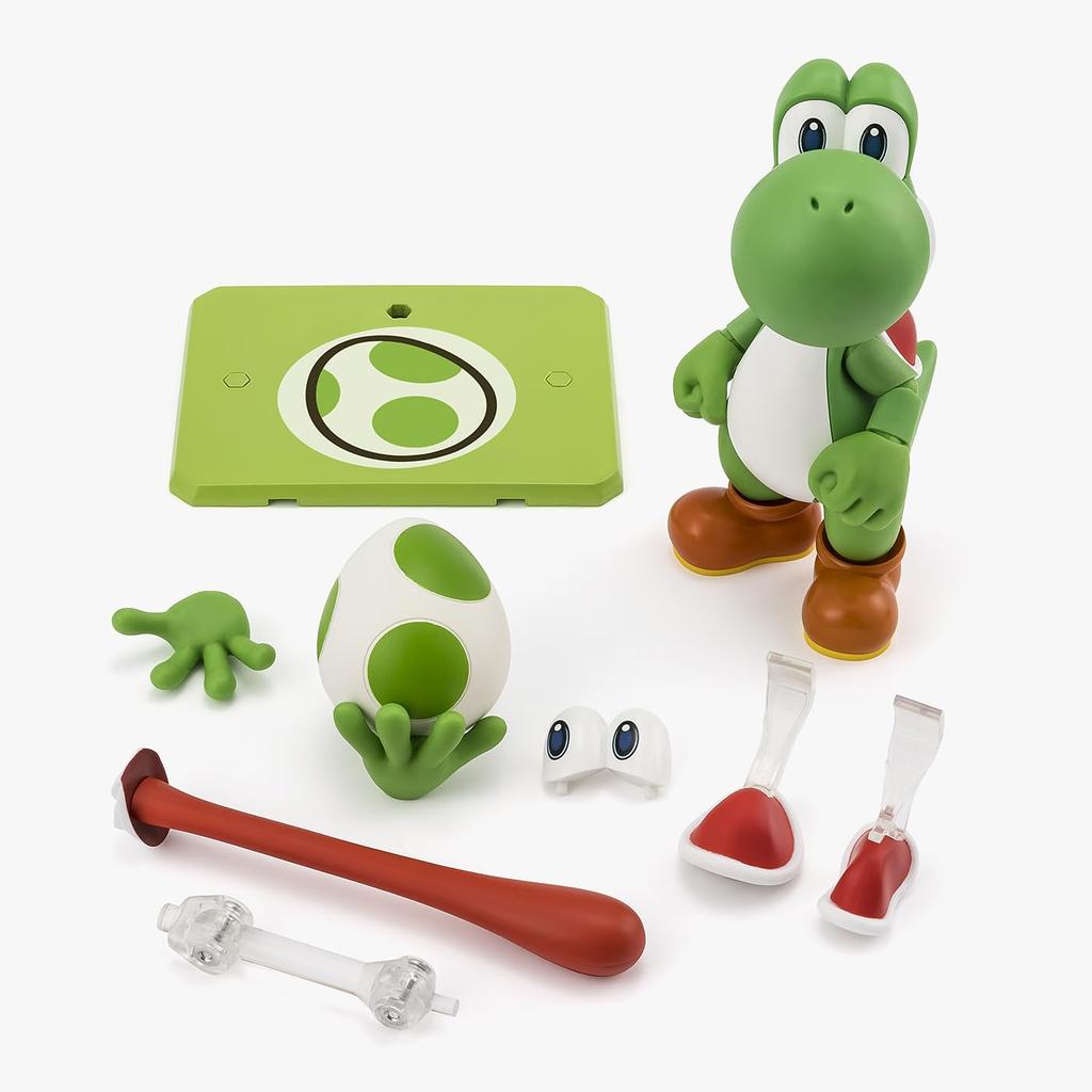 TAMASHII NATIONS Super Mario Yoshi 110mm ABS PVC Painted Action Figure S.H.Figuarts (SUPER MARIO) Approx. &
