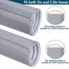 AC Hose Cover Wrap Detachable AC Pipe Insulation Heat Insulation Wrap AC Hose Duct Vent Cover Exhaust Pipe Protection Cover