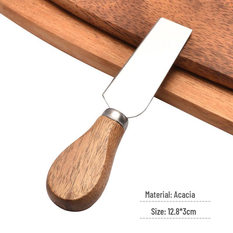 Drian Acacia Wood Handle Stainless Steel Dessert & Cheese Utensils