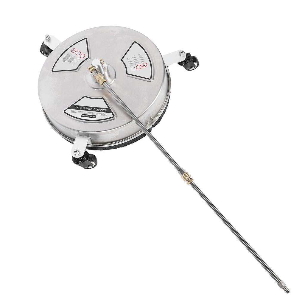 15-calowy czyścik do powierzchni myjki ciśnieniowej Maksymalne ciśnienie 4000 PSI Złącze 1/4 cala Stal nierdzewna