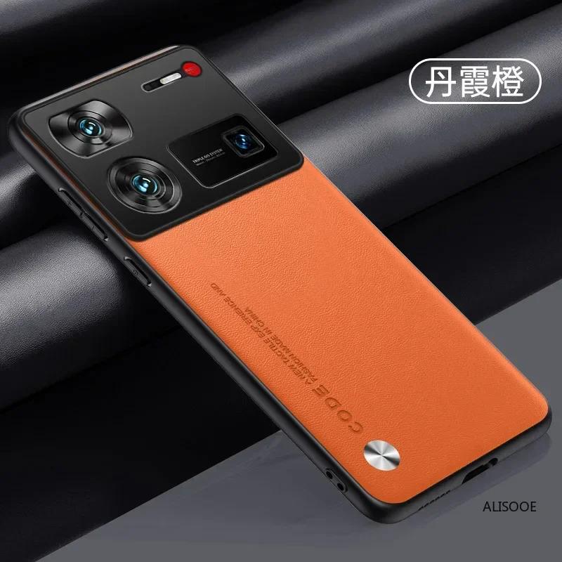 Hülle für Nubia Z70 Ultra / Z60 Ultra Hülle Luxus PU-Leder Schutz Rückseite für Nubia Z60Ultra Stoßfest Capa