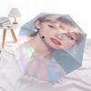 Taylor Swift Themed Automatic Opening and Closing Umbrella, Compact Travel Umbrella, Lightweight and Portable, Suitable for Beach Commuting
