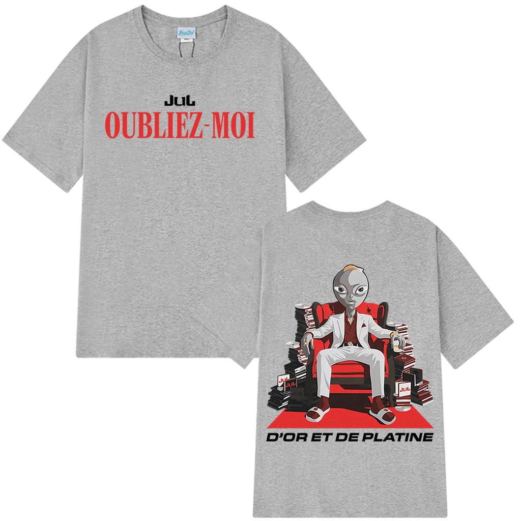 Jul New Album OUBLIEZMOI Tshirt Unisex Women Summer Cotton Clothing Oversize Fashion Round Neck Short Sleeved Tee Streetwear