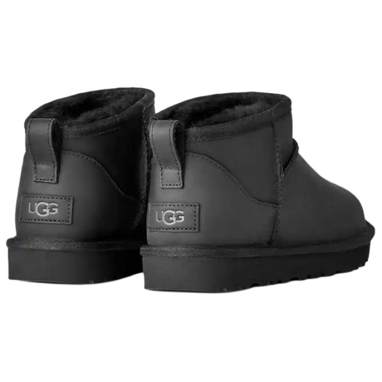 UGG Klassische Ultra Mini Warme Mode Slipper Schneestiefel Damenstiefel Schwarz 1174210-BLK
