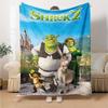 Shrek Theme Printed Blanket - Perfect for Couch, Bed, Travel & Outdoor Use | Machine Washable, Cozy & Durable.