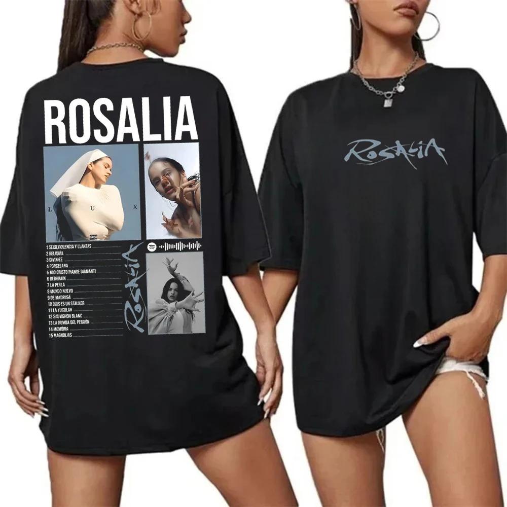 Rosalia Lux Tour 2026 T-shirt Vintage Graphic Print Cotton Tee Rosalia T-shirt Retro Fan Gift for Women and Man Fashion Tee Tops