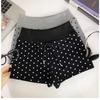 Nuovi Pantaloncini Sportivi a Pois con Coulisse Donna Estate Versatili Slim-fit Casual Pantaloni Dritti