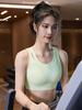 High-Intensity Shockproof Sports Bra with Fixed Chest Pad and Stylish Back Design for Women