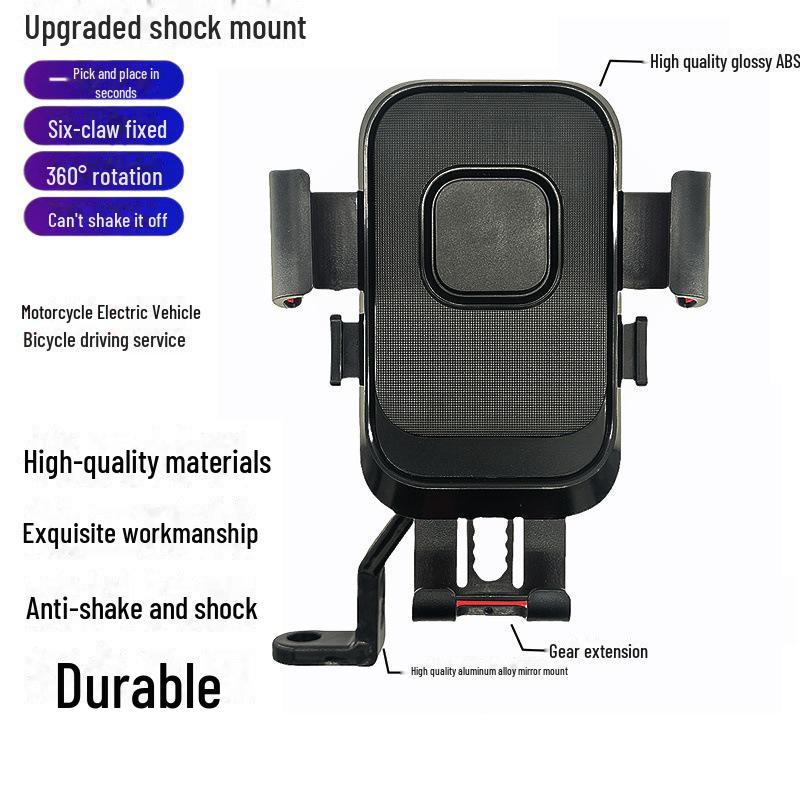 Multifunktions-Telefonhalter für Autos und Fahrräder: Verwendung für Elektrofahrzeuge, Motorräder, Fahrräder, Takeaways und Navigationssysteme