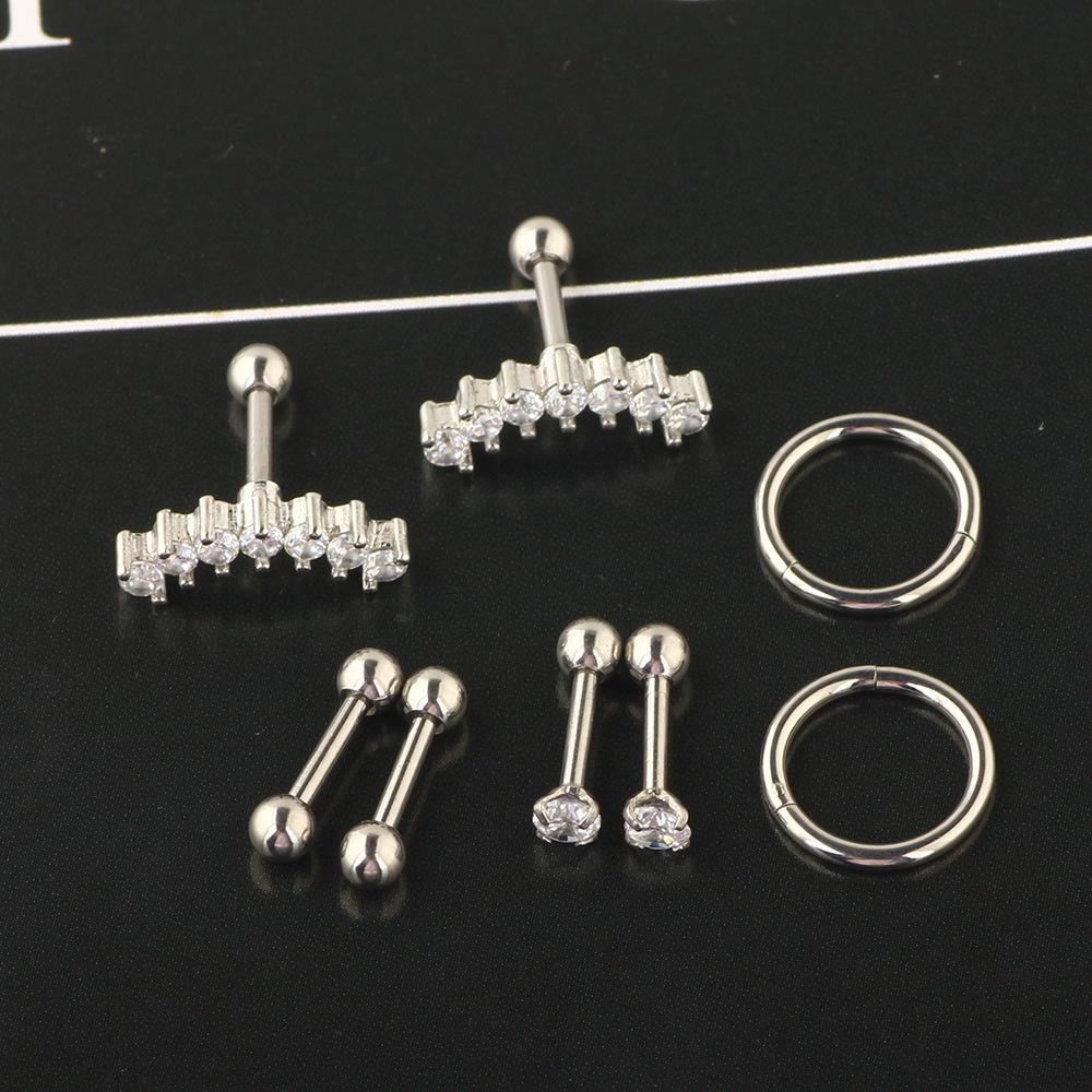 Double Hoop Ear Clips Cuffs Jewelry Set