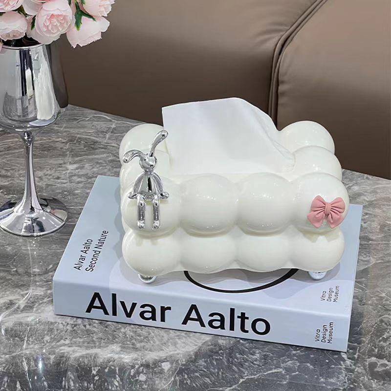 Luxuriöse Zuckerwatte-Taschentuchbox für Zuhause und Restaurant