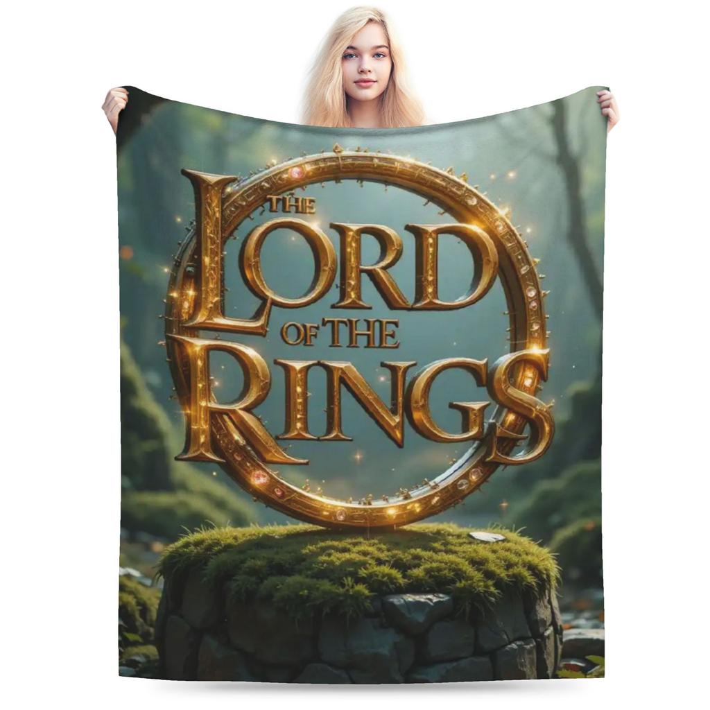 Lords Rings Blanket Multi-size Warm Cozy Fluffy  Throw Blankets for Sofa Couch and Bed