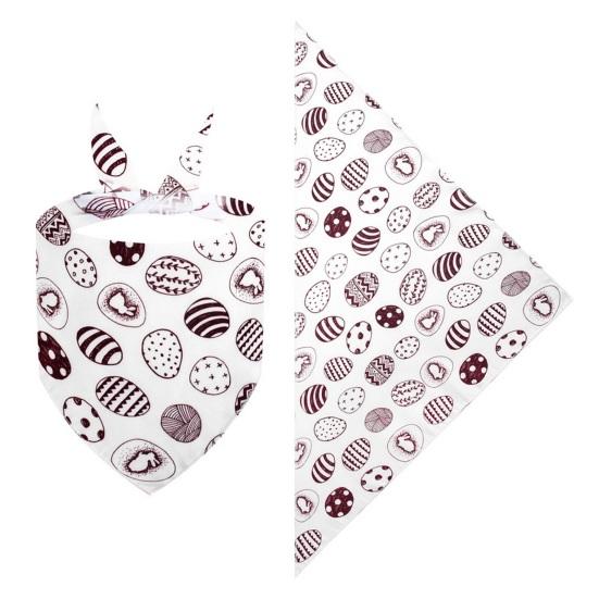 Festival Cat Bandana Easter Eggs Scarf Holiday Dog Love Hearts Patterns Triangle Bandana Bib for Easter