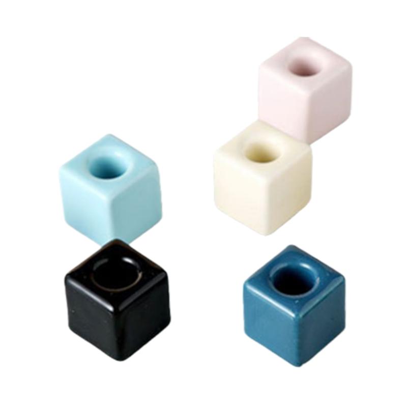 Ceramic Shape Square Toothbrush Toothpaste Holder for Home and Bathroom Countertop Ceramic Decoration 1