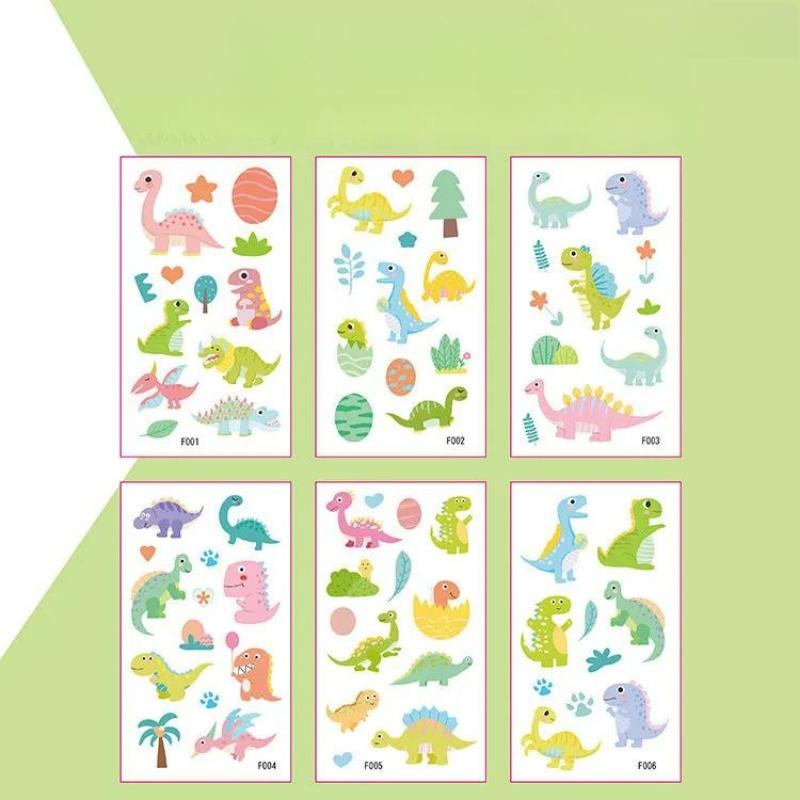 6Pcs/set Kids Space Themed Temporary Tattoos Fantasy Planet Designs Fun Preschool Party Favors Stickers