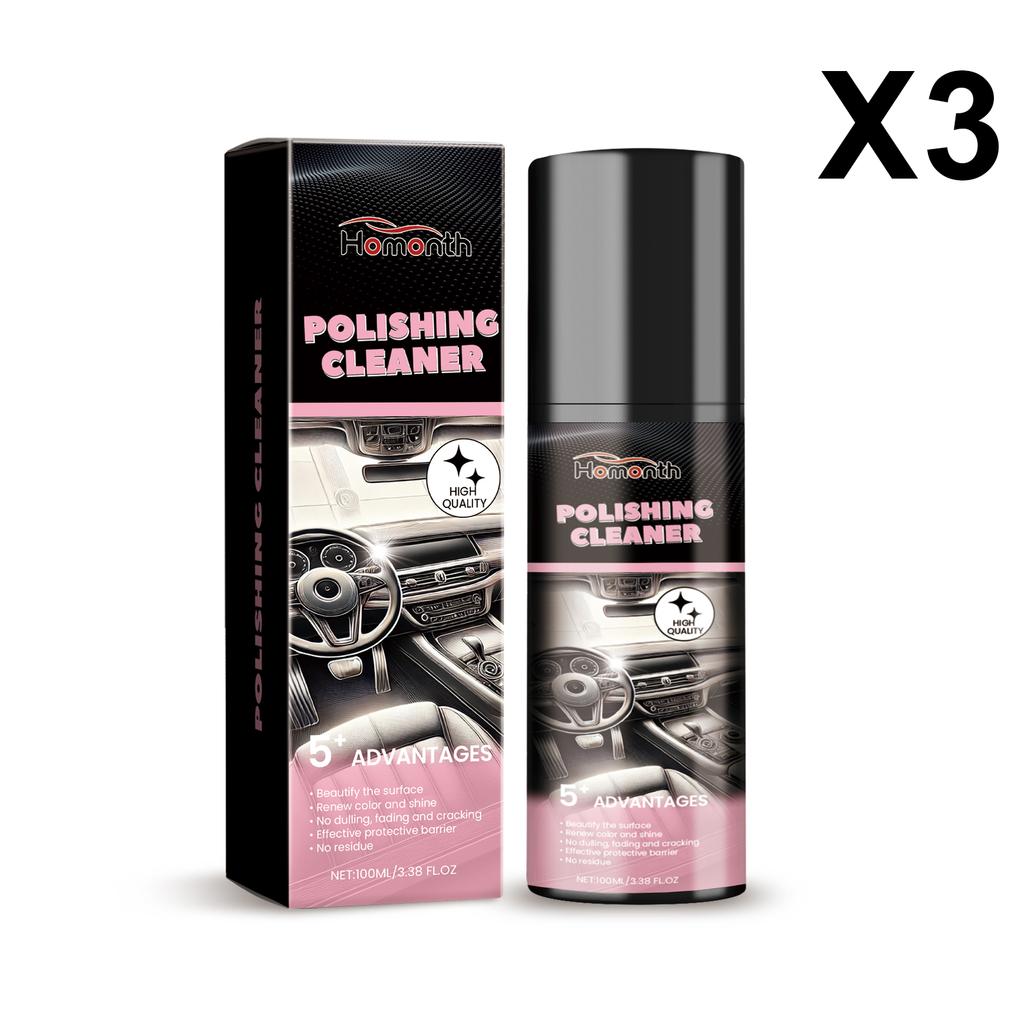 Premium Interior Cleaning Agent For Vehicles Protective Fade-Resistant Repair And Polishing Agent Premium Car Care Cleaning Spra