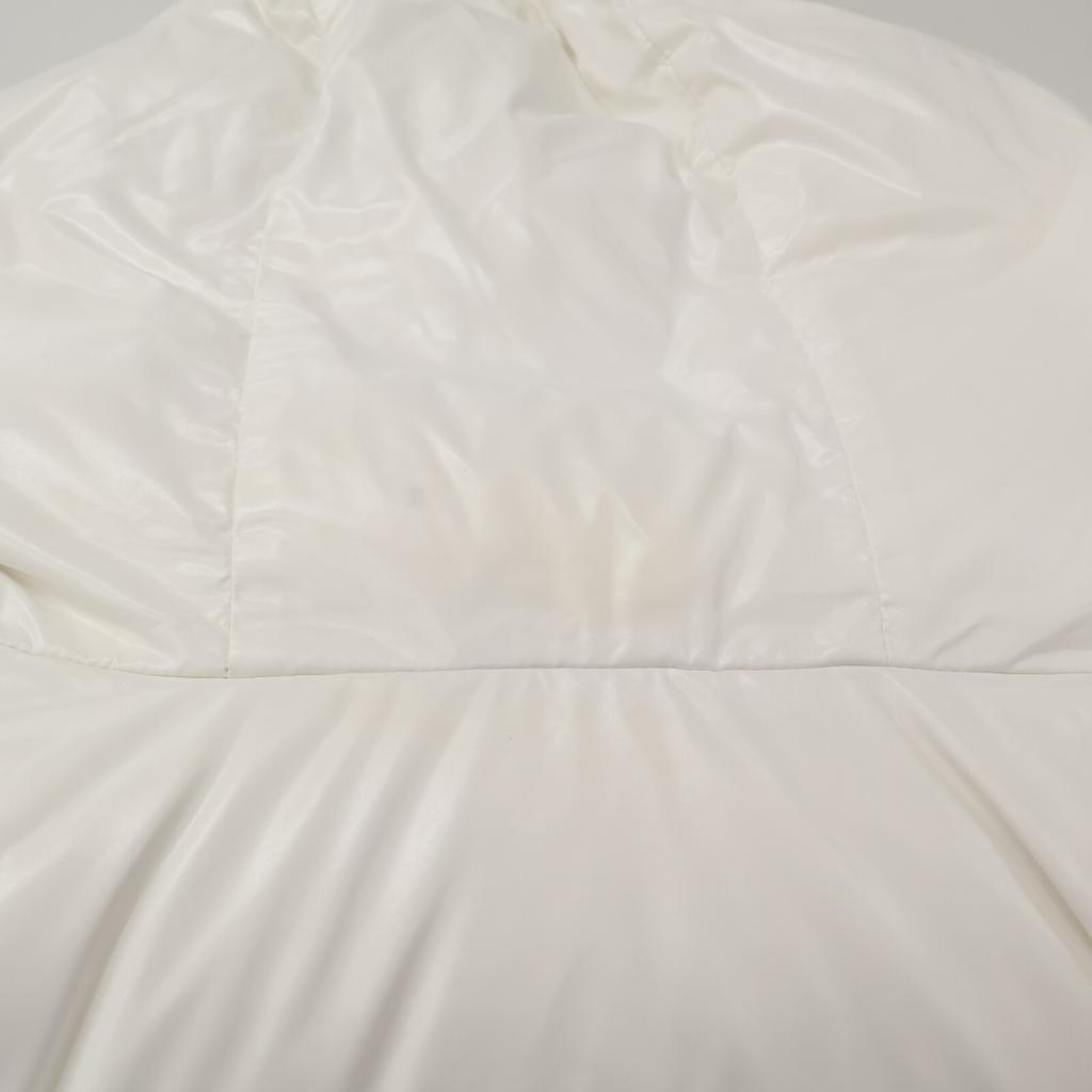 KHRISJOY AFPW004 White Shiny Cropped Down Jacket Not Written whiteUsed