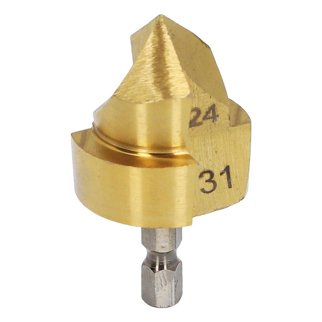Professional Countersink Drill Bit 32 Hex Shank PPR Water Tube 24?31mm Blade Diameter Countersink