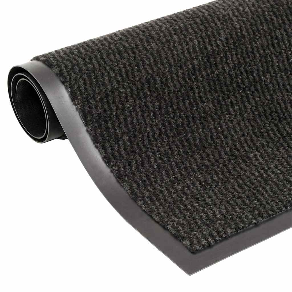 vidaXL Fußmatte getuftet 60x180 cm Schwarz