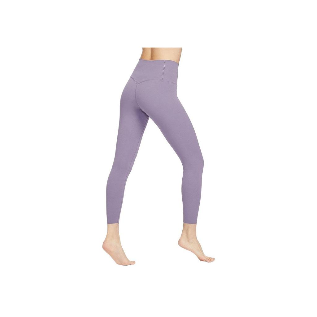 Nike Atmungsaktive High-Waist Neun-Punkt Sportleggings Damen Leggings Lila DQ6016509