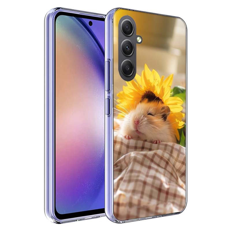 Hamsters With Hats Have Ears Phone Case For Samsung A54 A34 A24 A14 A53 A33 A23 A13 A52S A32 A22 A12 A17 Galaxy A03S A04S A02S A