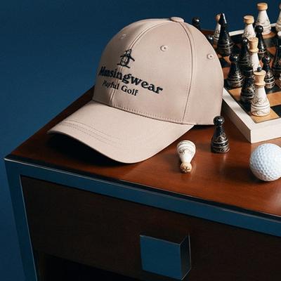 Munsingwear Men Logo Embroidery 6 Panel Cap Beige Mr321mcp71