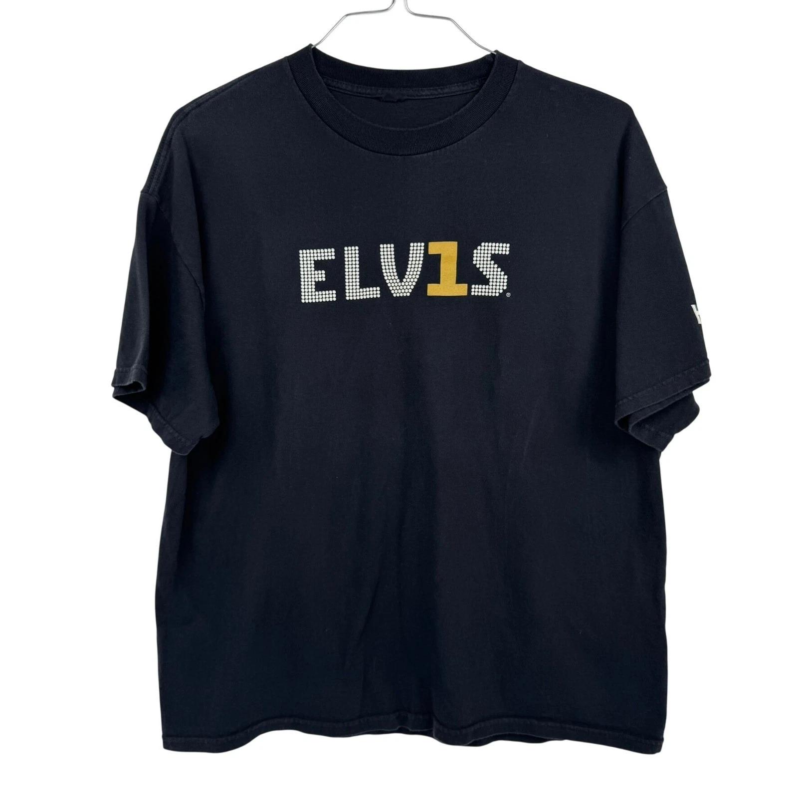 

Elvis Presley Harrah s Black Promotional Graphic T Shirt Men s Large XL
