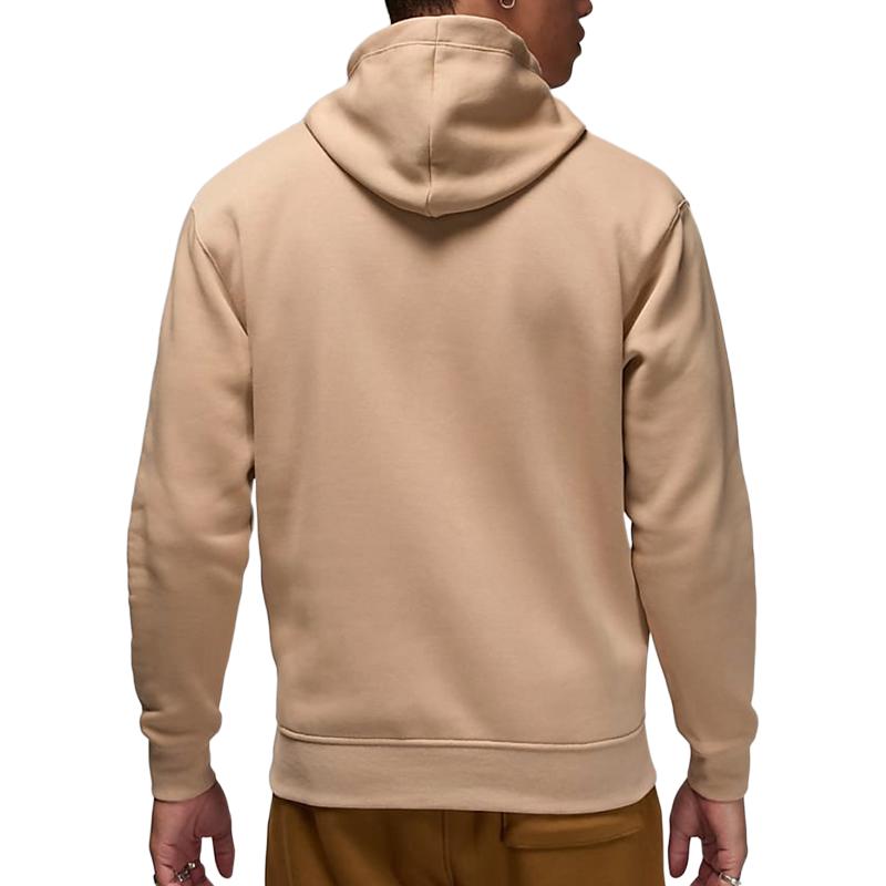 Jordan Felpa con Cappuccio con Stampa Logo con Fodera in Pile e Vestibilità Ampia Uomo Top Cachi FD7416-200