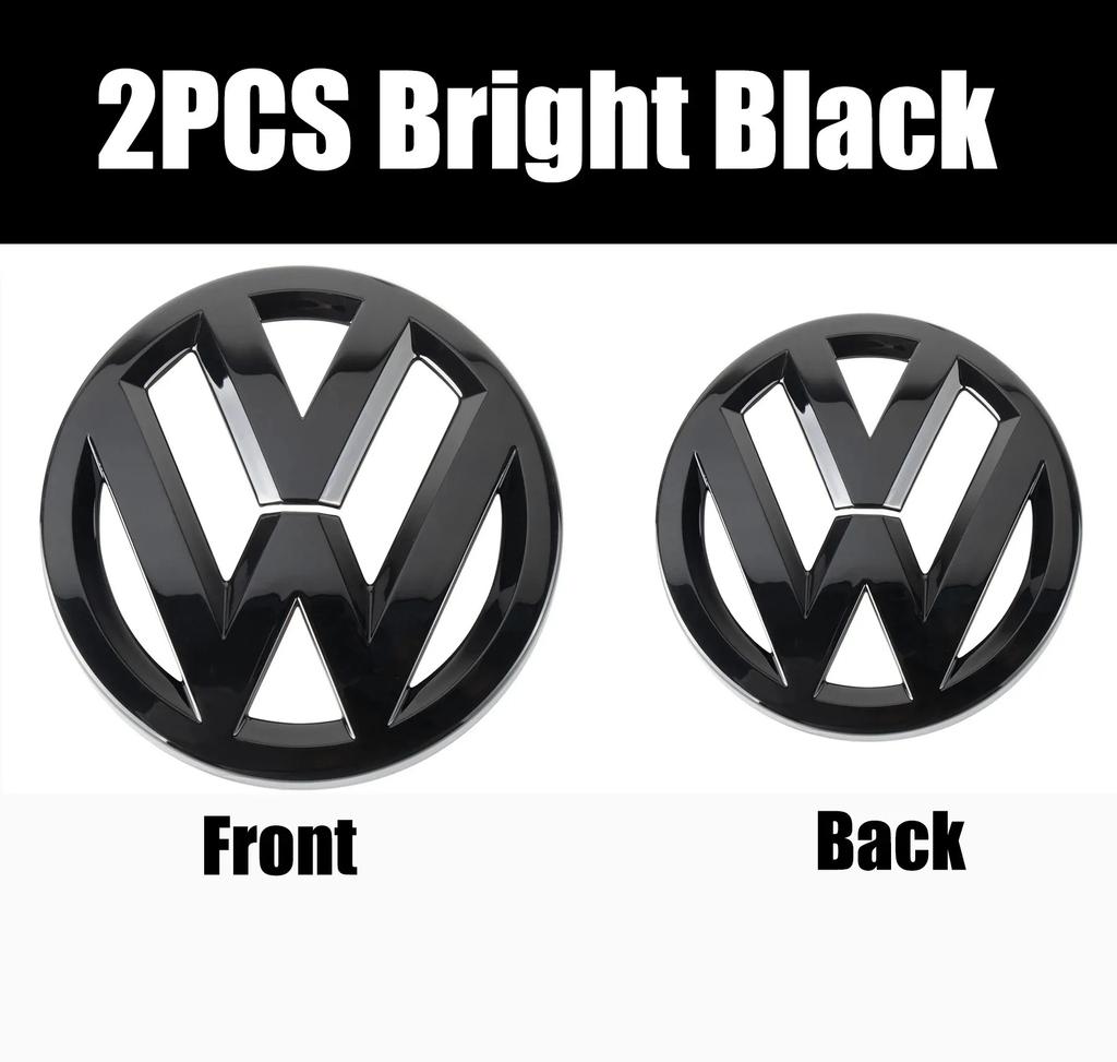 DIG1 2pcs Car Logo Front Grille Rear Trunk Emblem Sticker For VW GTI Golf MK6 MK7 Polo Passat CC Tiguan T-ROC Jetta Arteo Accessories