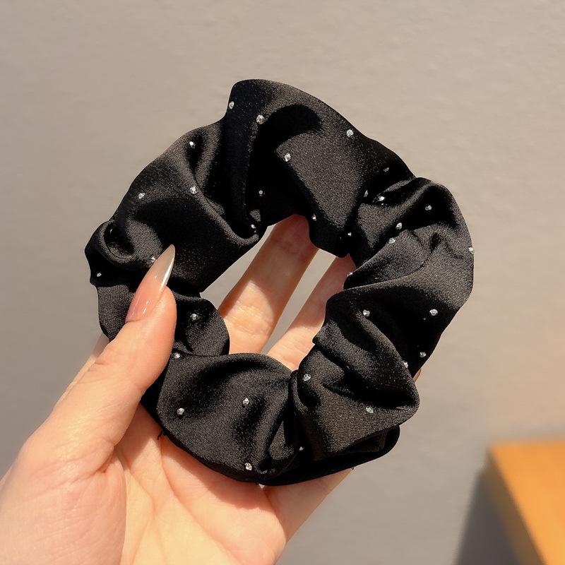 Korean Style Spring/Summer Floral Intestine Hair Scrunchie for Women – Elegant Ponytail Tie and Mori Girl Accessory.