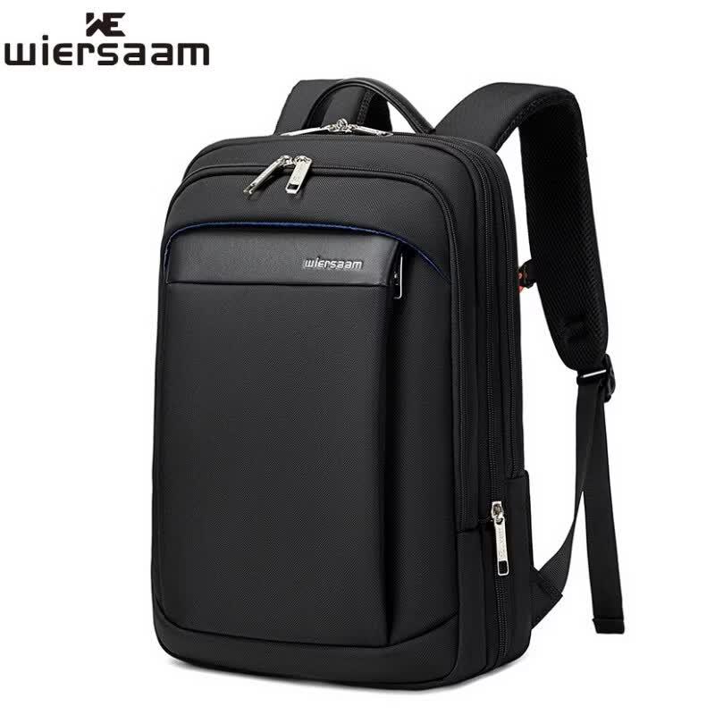 WIERSAAM Men s Multi-functional Travel Business Backpack