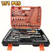 46/151pcs Car Emergency Repair Tool Kit