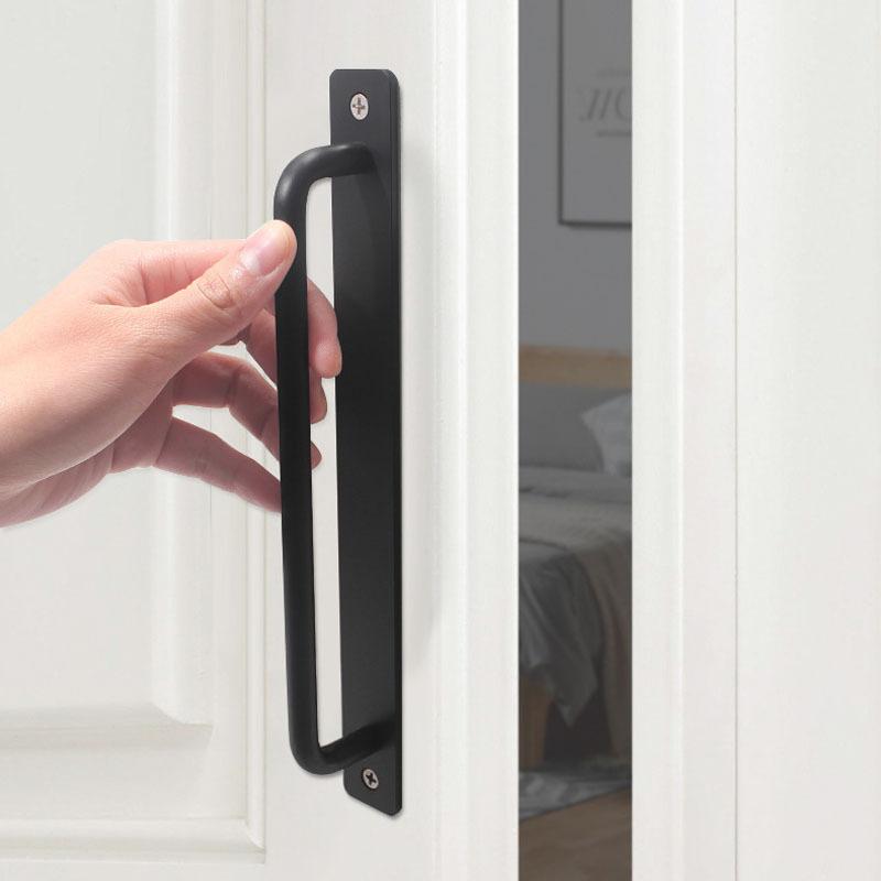 4ks Dřevěná dveřní Okenní klika Hliníková slitina Balkonový Glass Move Samolepící povrchově namontovaná malá rukojeť a tahací knoflík slitina push
